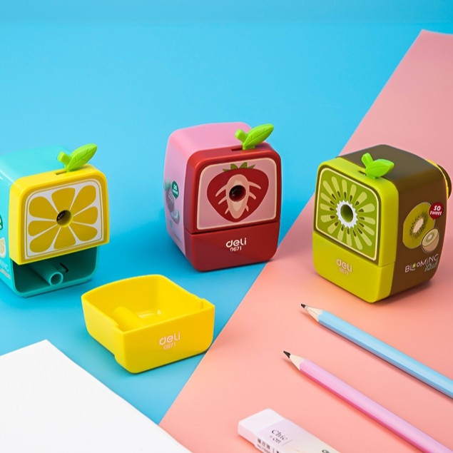 Chuốt chì quay Deli 0671 hoa quả vuông (12/72)