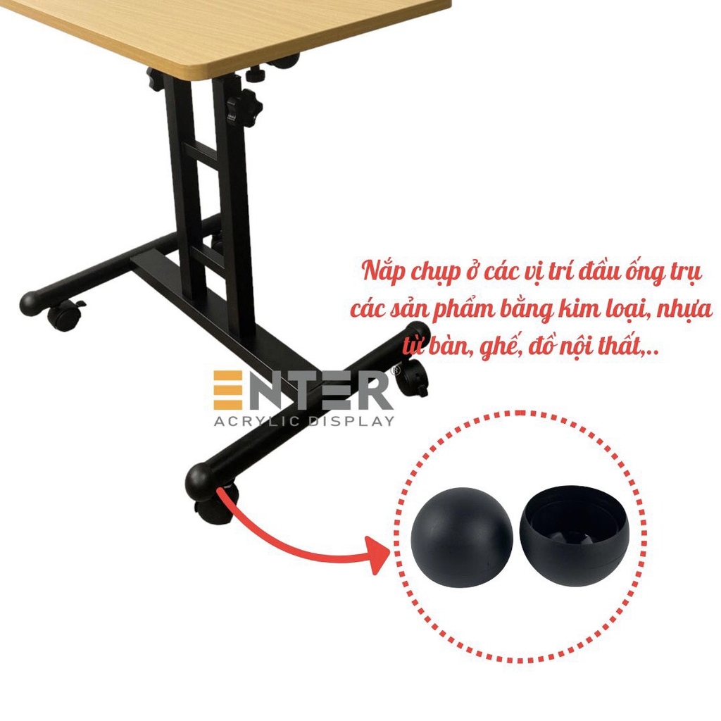 Chụp ống Φ34mm nhựa đen