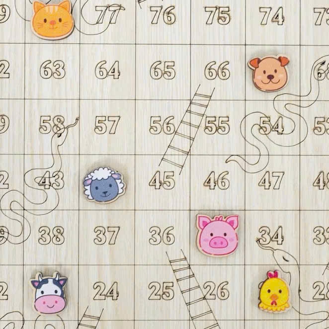 Cờ rắn thang gỗ BM