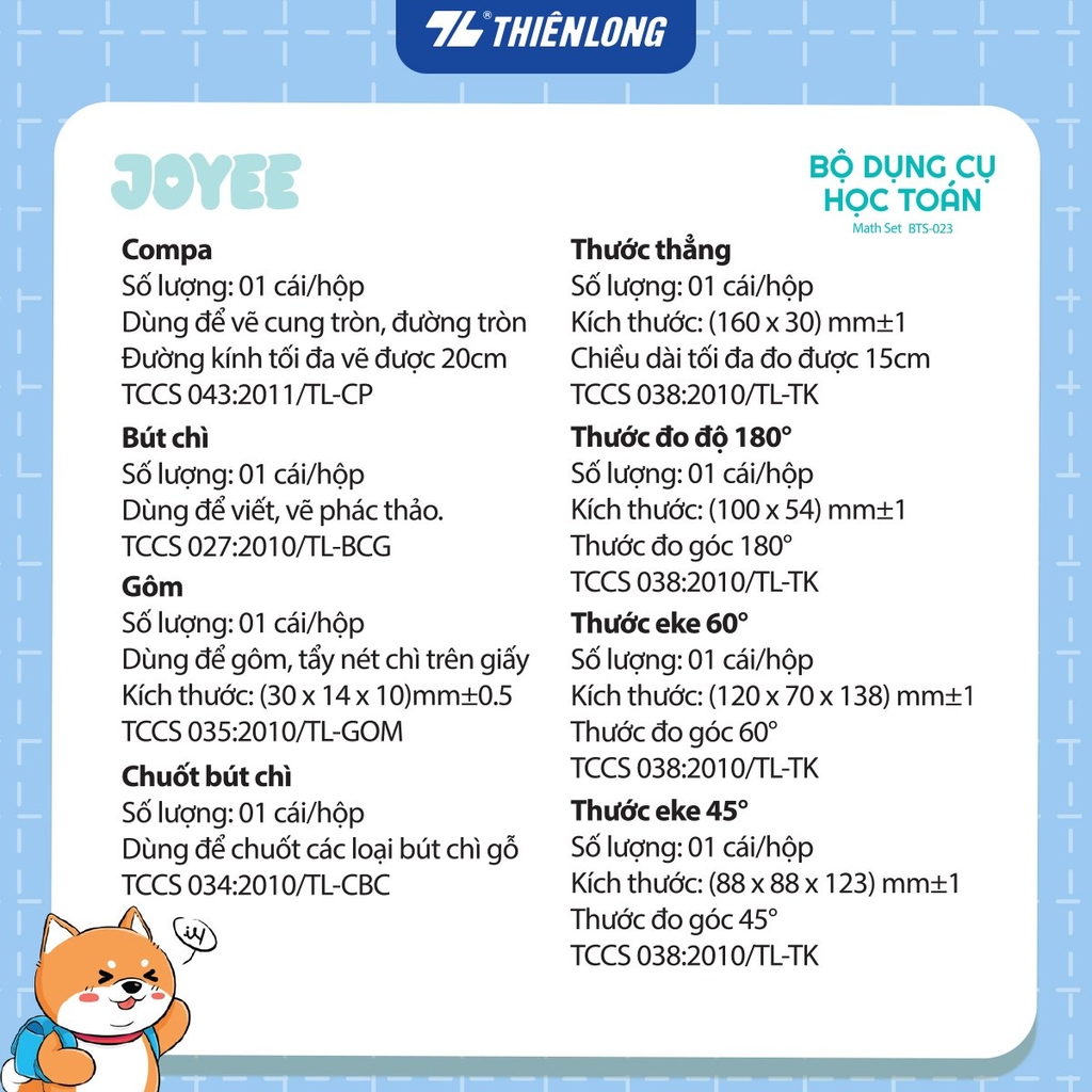 Compa bộ TL BTS-023  chì gỗ (24)