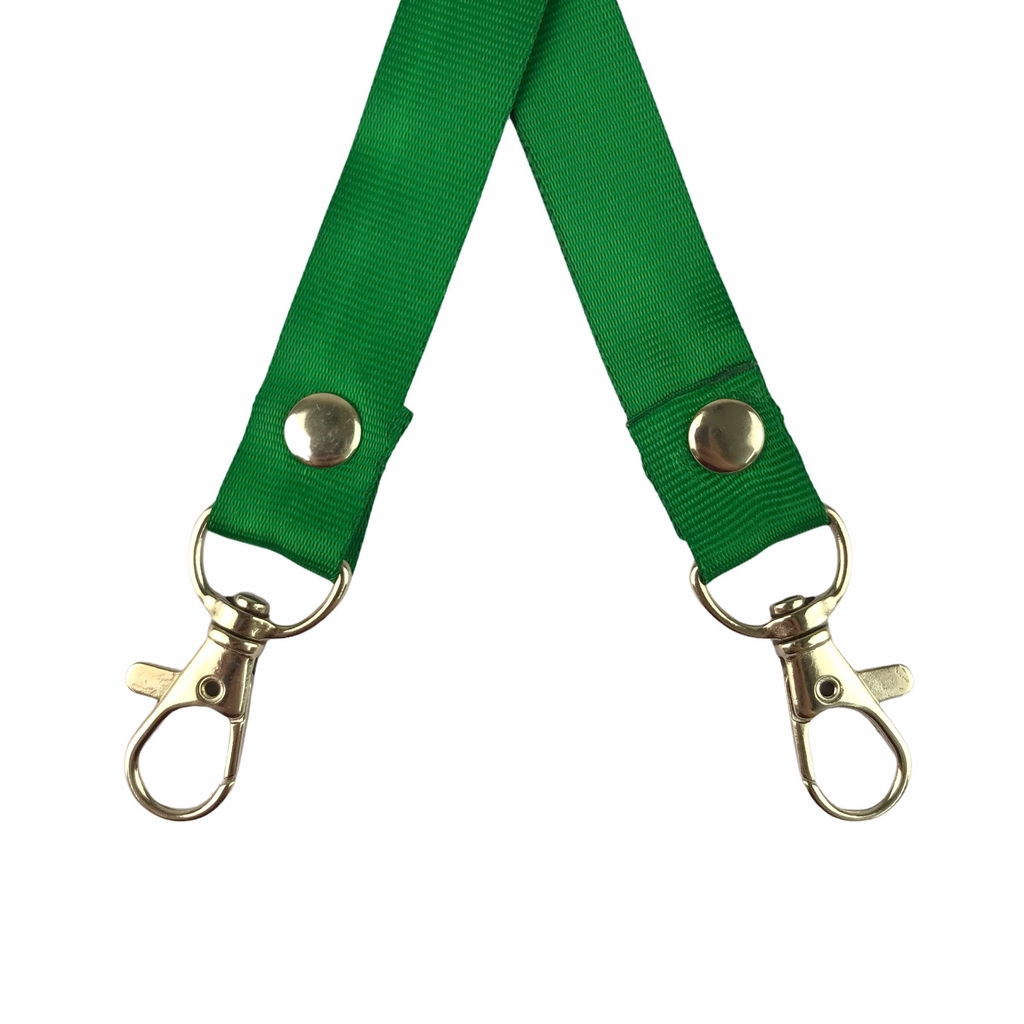 Dây đeo thẻ lụa 1.5cm đầu móc khóa [50] (100)