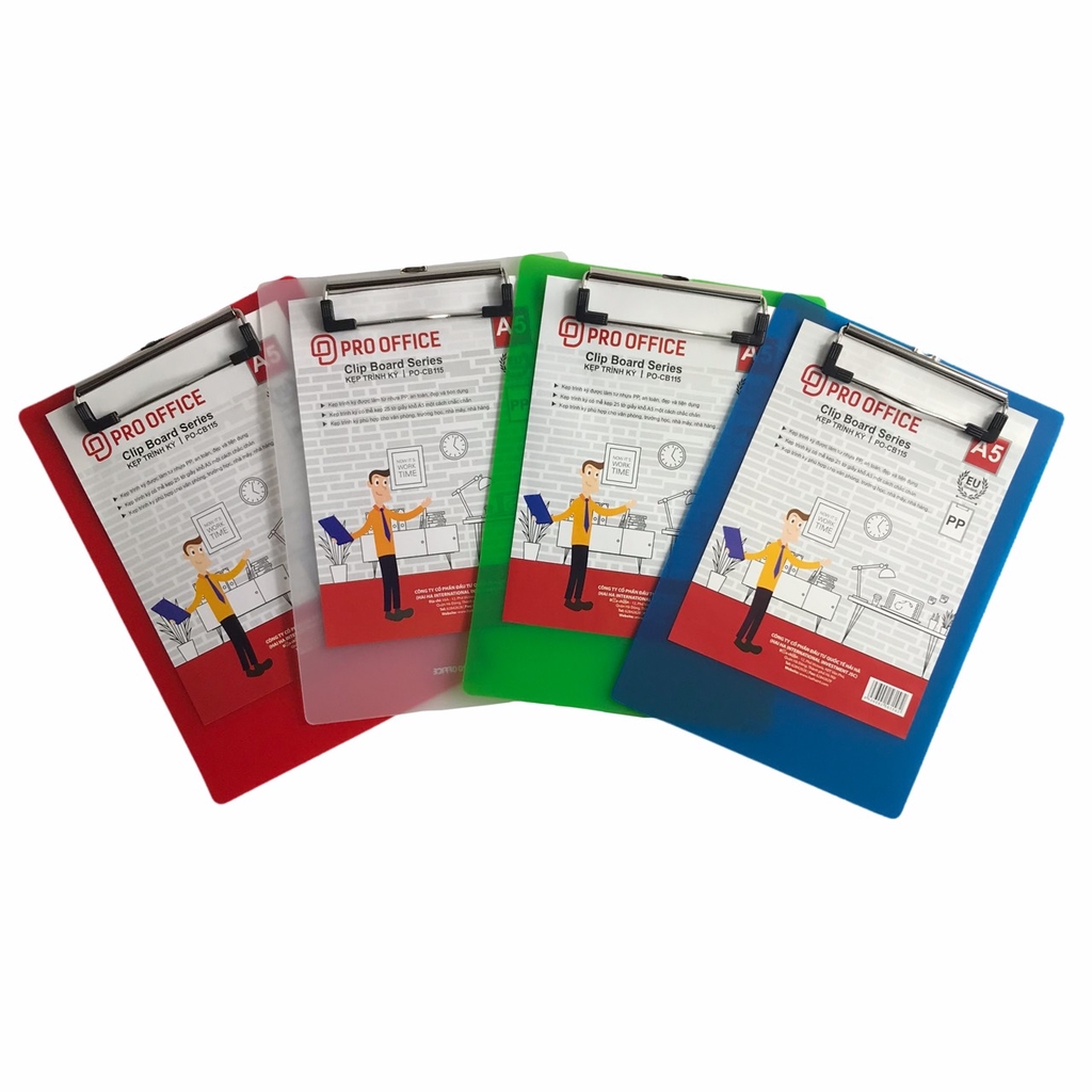 Bìa trình ký đơn nhựa Pro Office CB114 / CB115