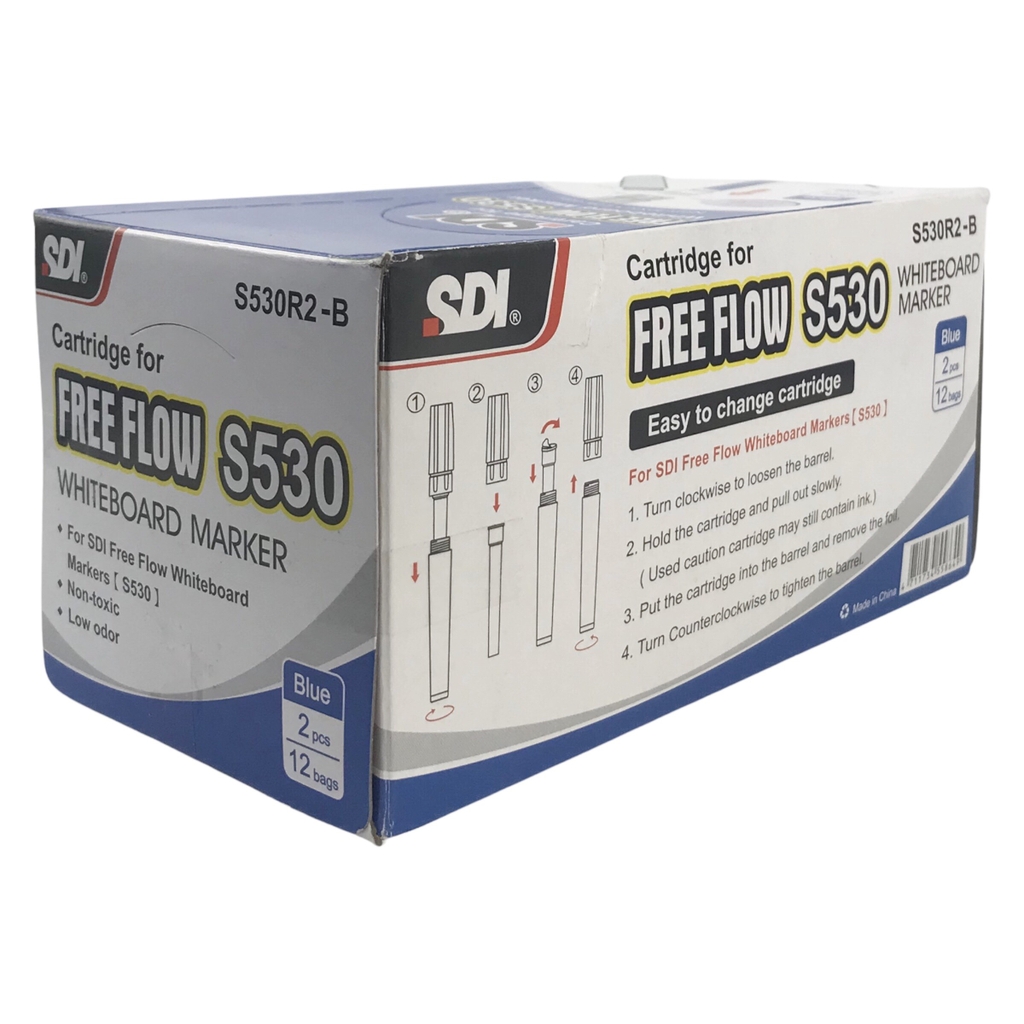 Ruột bút lông bảng SDI S530 xanh dương (12)
