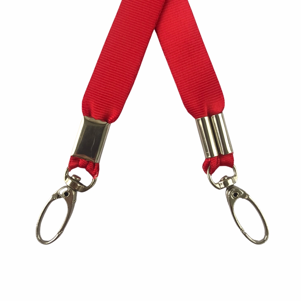 Dây đeo thẻ lụa 1.5cm đầu móc xoay [50] (100)