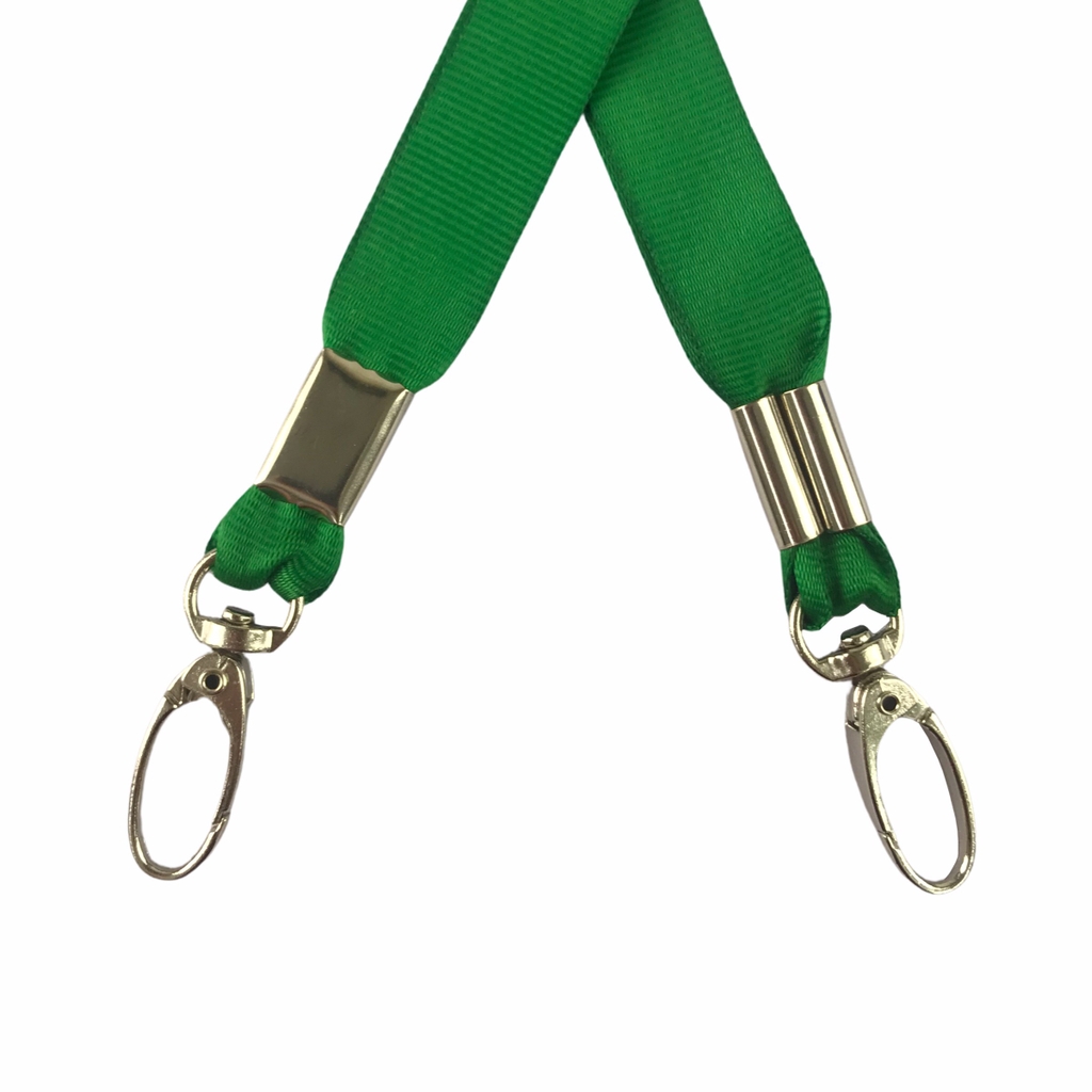 Dây đeo thẻ lụa 1.5cm đầu móc xoay [50] (100)