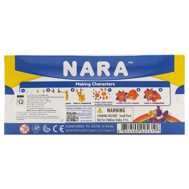 Đất nặn Nara NA-BXTR-120-5 5 màu