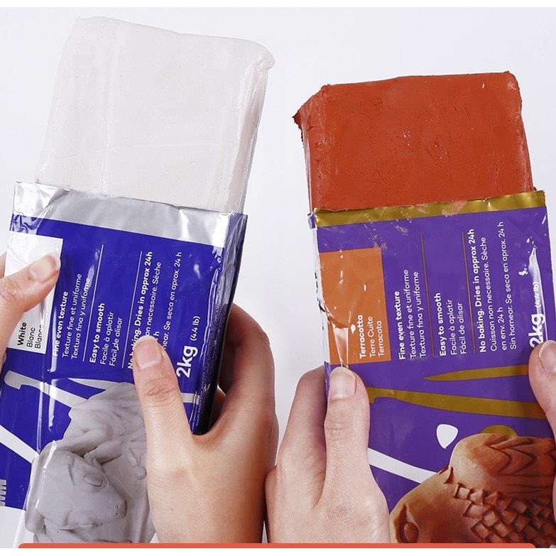 Đất nặn tự khô Mont Marte MSP0008 nâu 2kg (6)