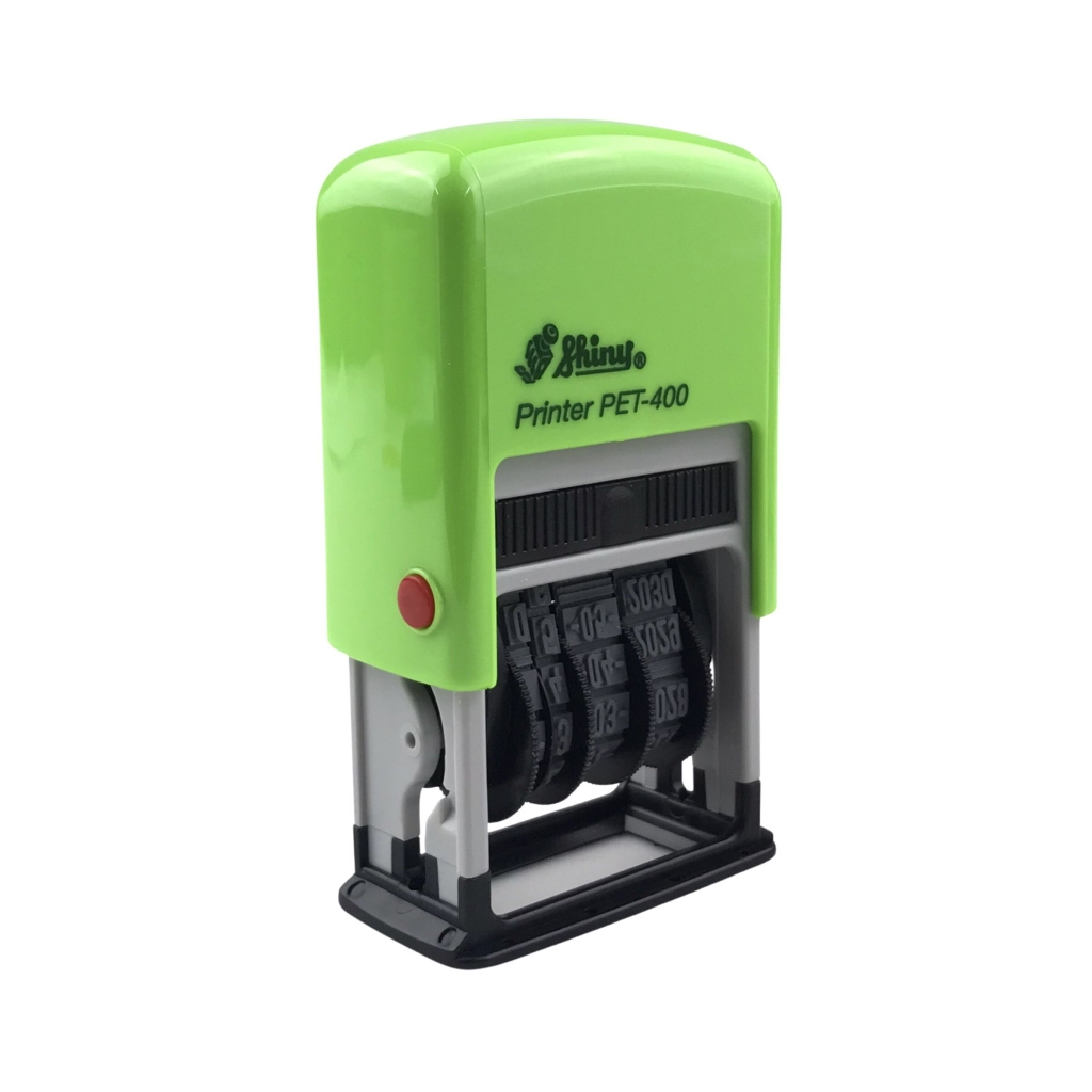 Dấu date tự động - Thẻ mực Shiny PET400 4mm trắng