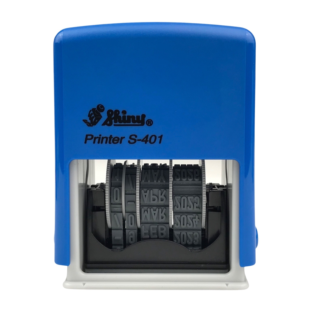 Dấu date tự động - Thẻ mực Shiny S401 Paid trong đỏ ngoài xanh