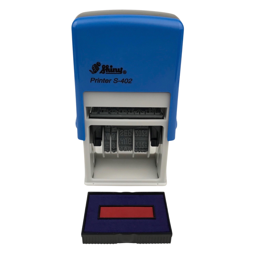 Dấu date tự động- Thẻ mực Shiny S402 Received trong đỏ ngoài xanh