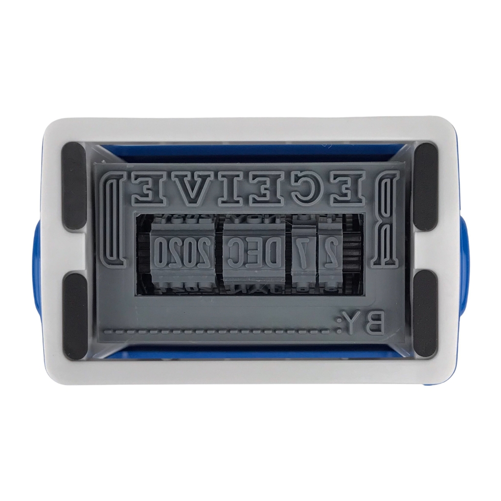 Dấu date tự động- Thẻ mực Shiny S402 Received trong đỏ ngoài xanh