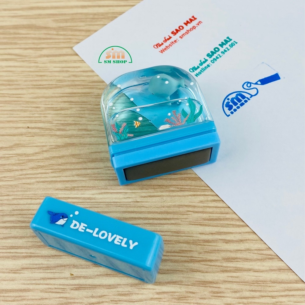 Dấu mực chìm (flash) Q1328 28x13mm có nội dung