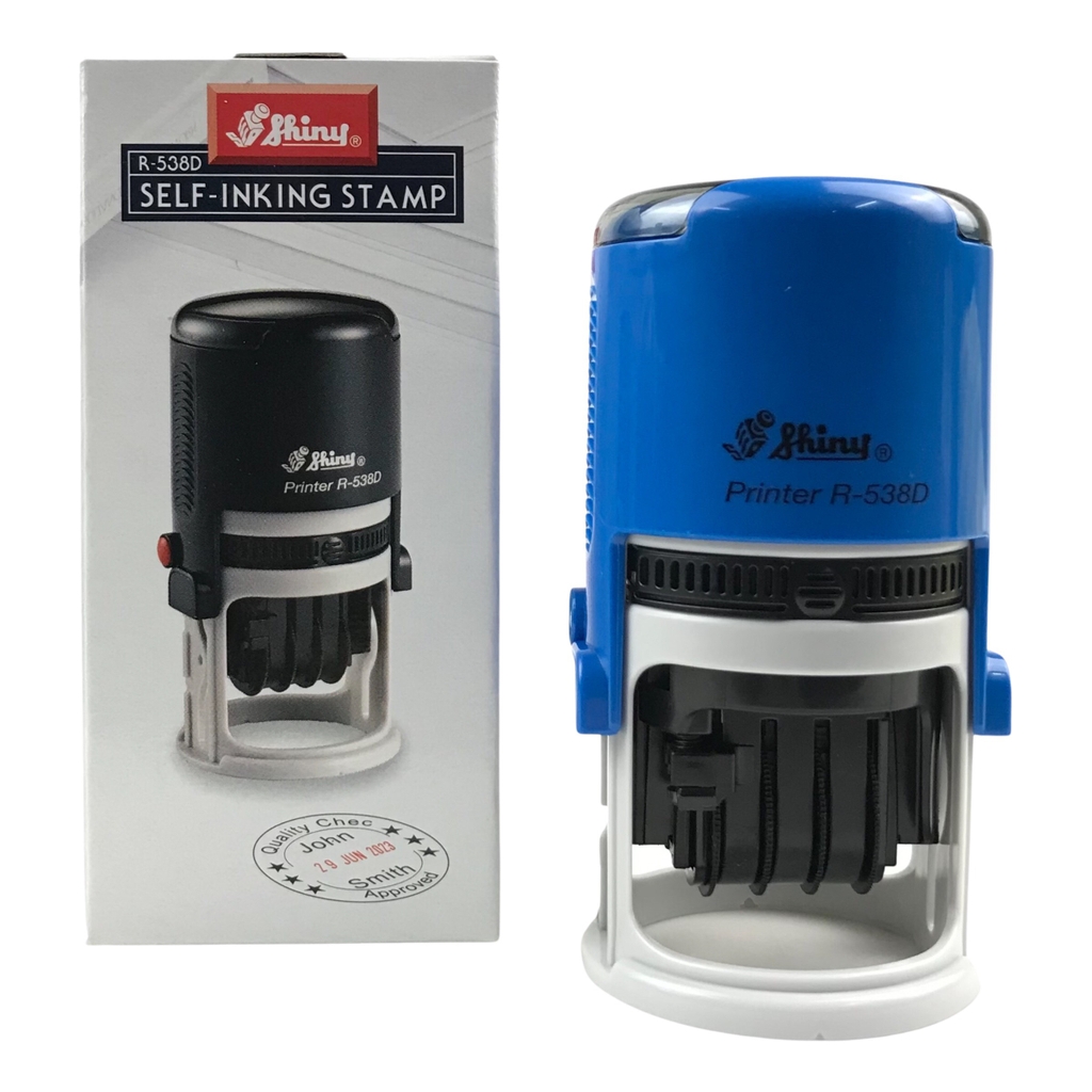 Dấu - Thẻ mực Shiny R538 Φ38mm trắng