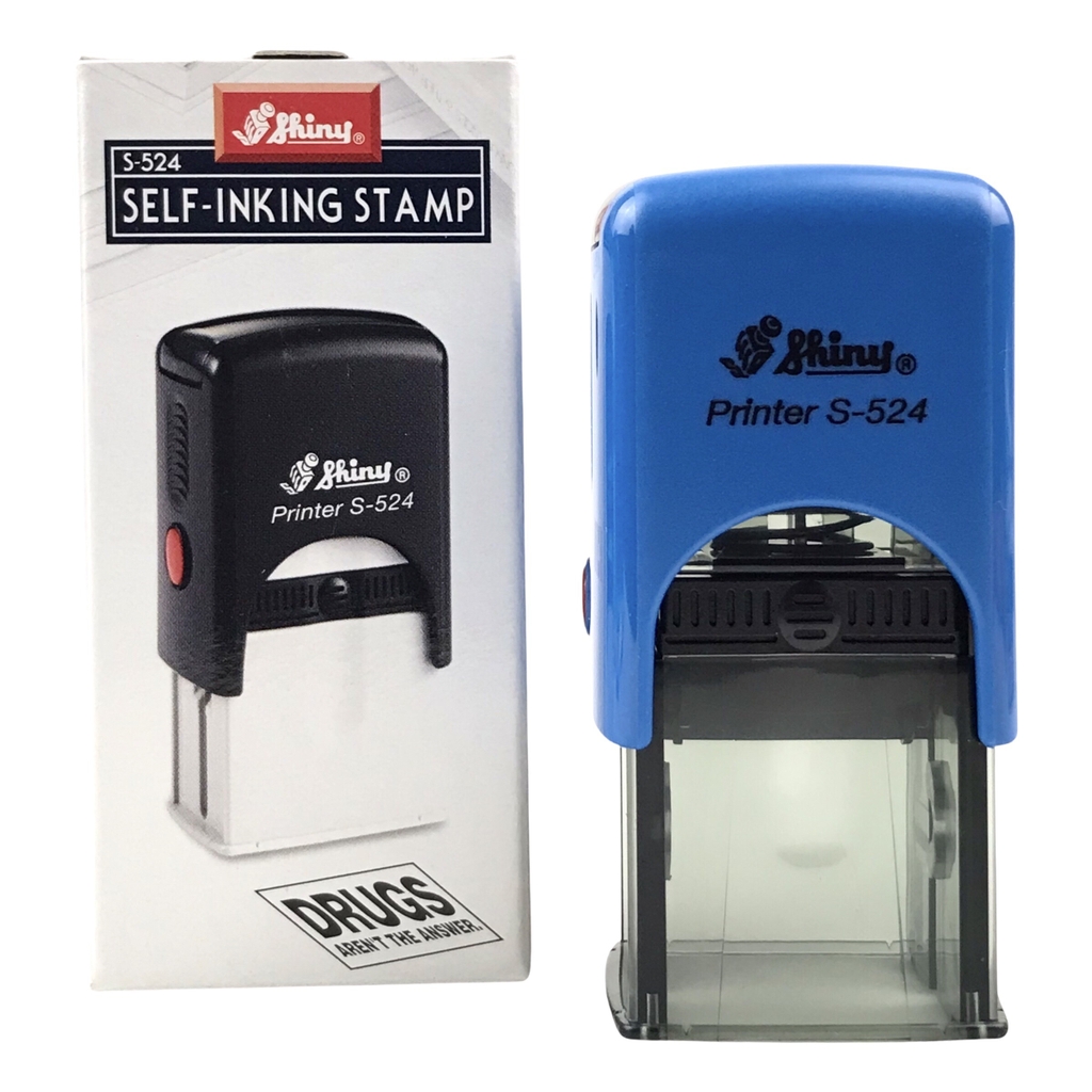 Dấu - Thẻ mực Shiny S524 24x24mm trắng