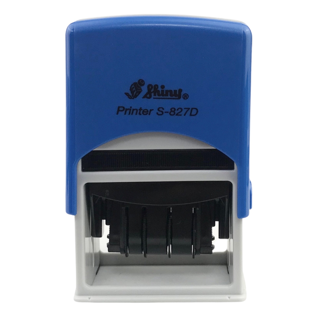 Dấu - Thẻ mực Shiny S827D 50x30mm trắng