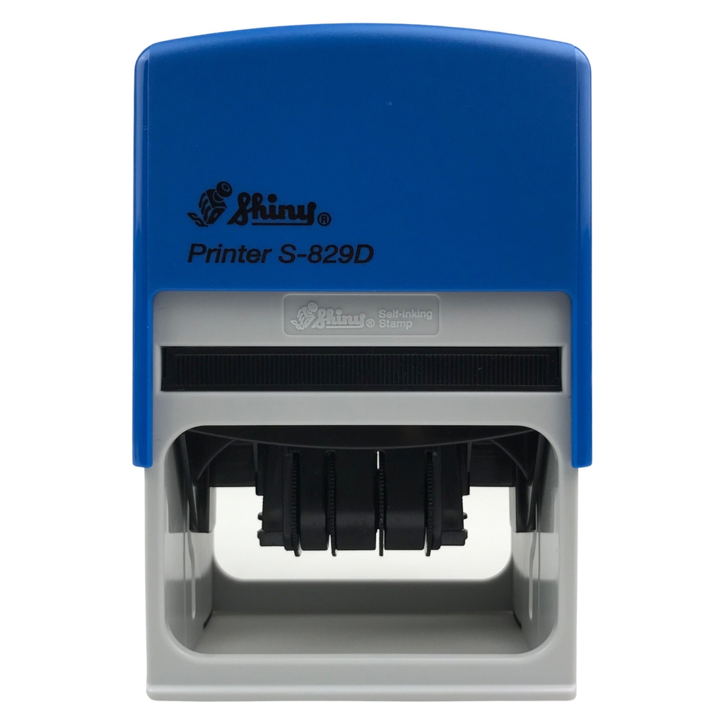 Dấu - Thẻ mực Shiny S829D 64x40mm trắng