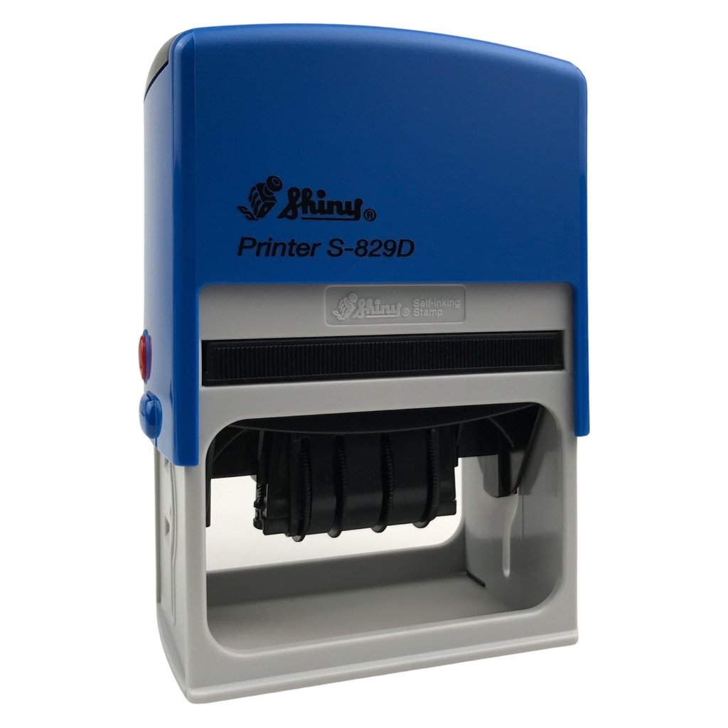 Dấu - Thẻ mực Shiny S829D 64x40mm trắng