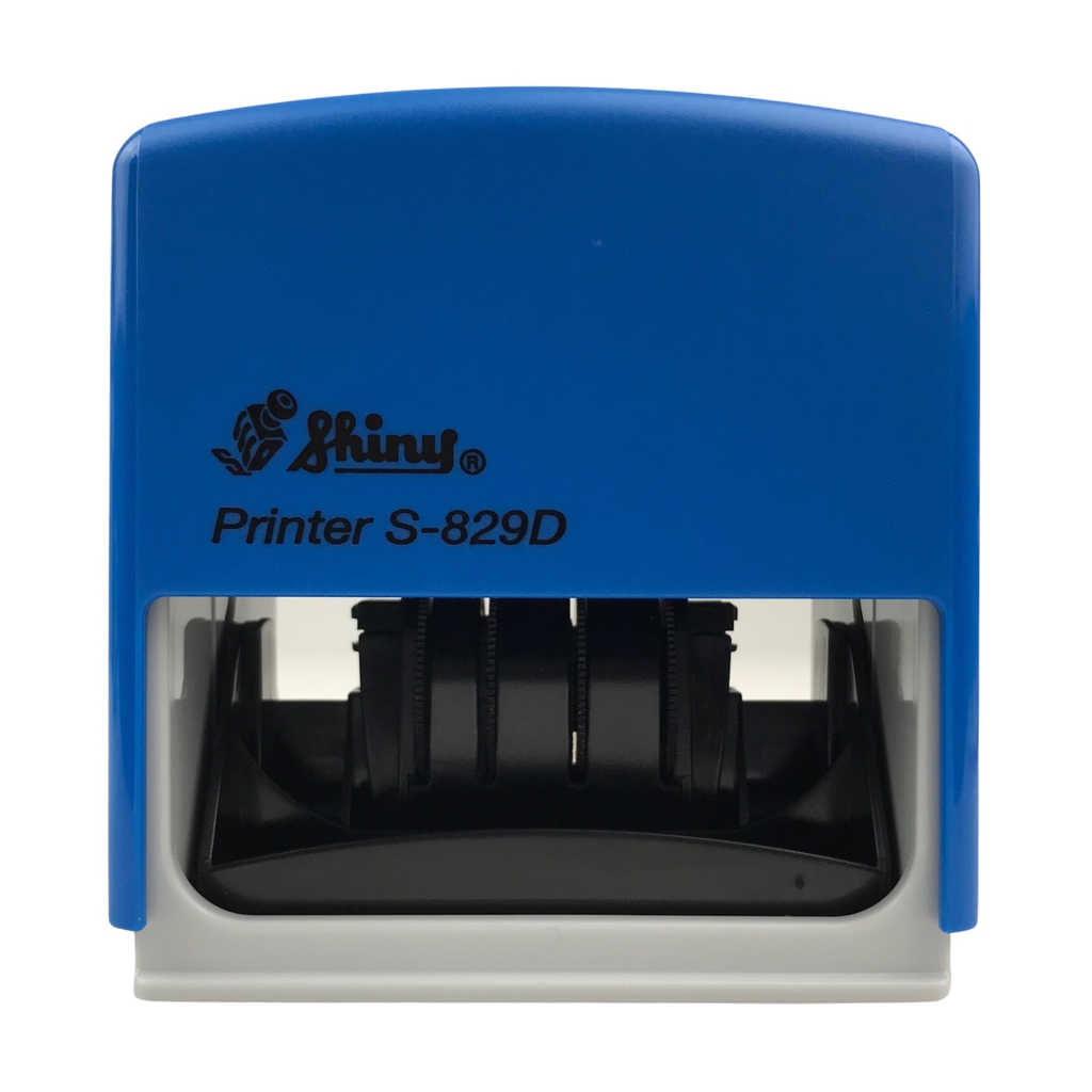 Dấu - Thẻ mực Shiny S829D 64x40mm trắng