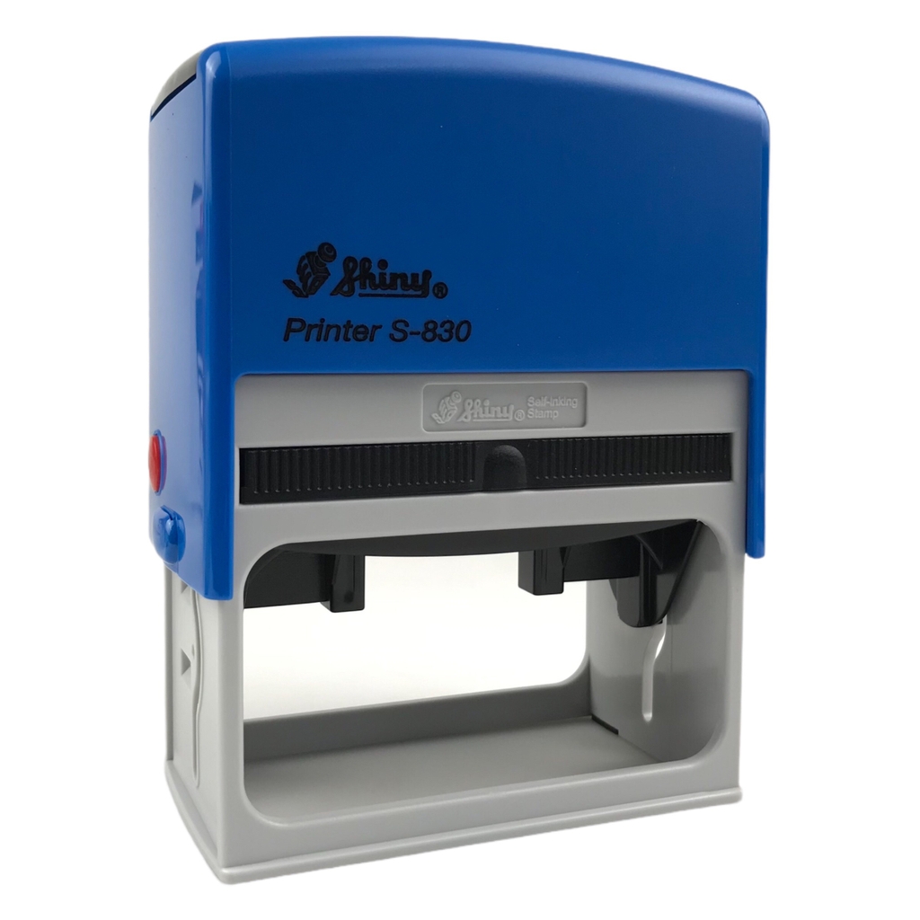 Dấu - Thẻ mực Shiny S830 75x38mm trắng