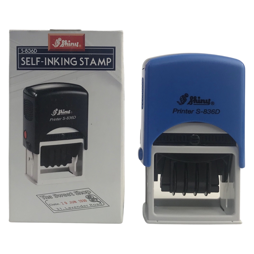 Dấu - Thẻ mực Shiny S836D 45x30mm