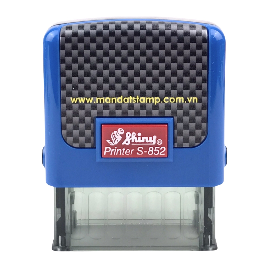 Dấu - Thẻ mực Shiny S852 38x14mm trắng