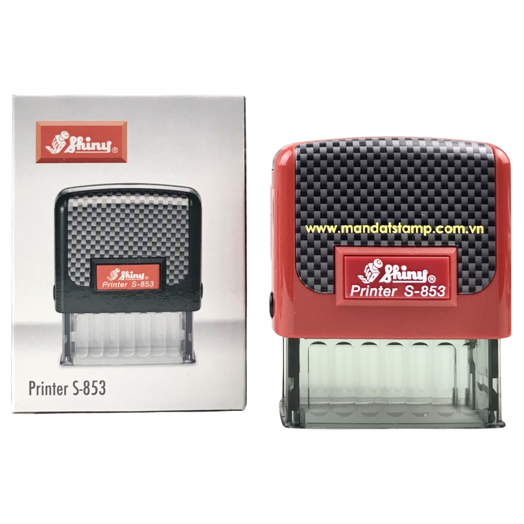 Dấu - Thẻ mực Shiny S853 47x18mm