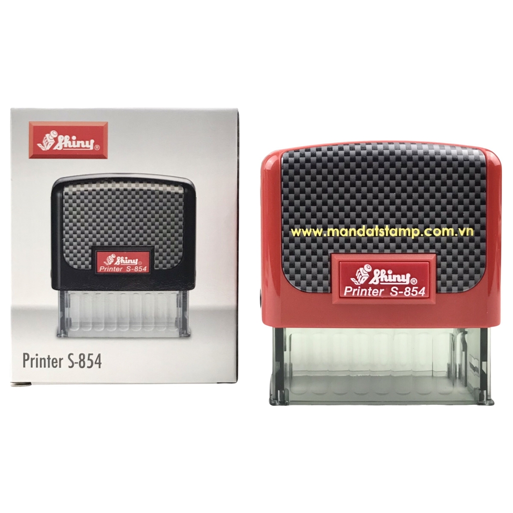 Dấu - Thẻ mực Shiny S854 58x22mm