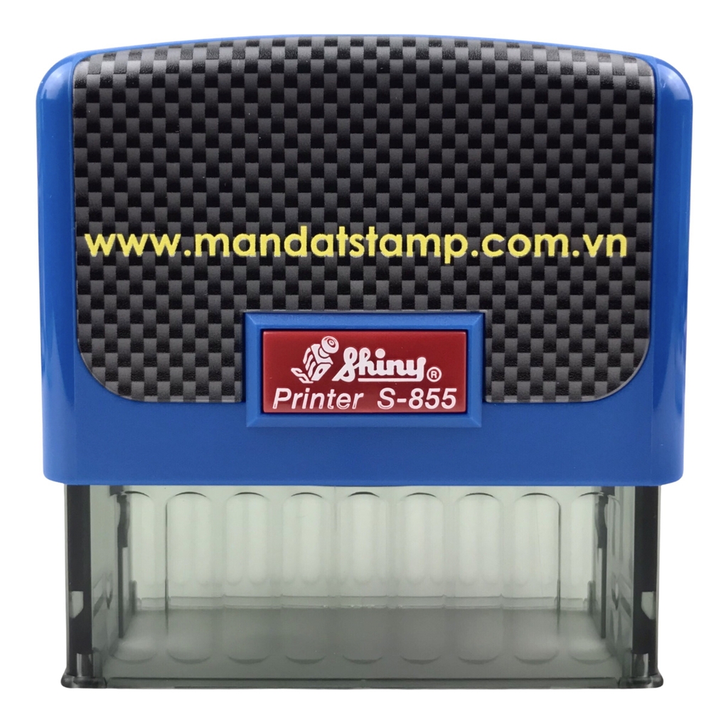 Dấu - Thẻ mực Shiny S855 70x25mm trắng