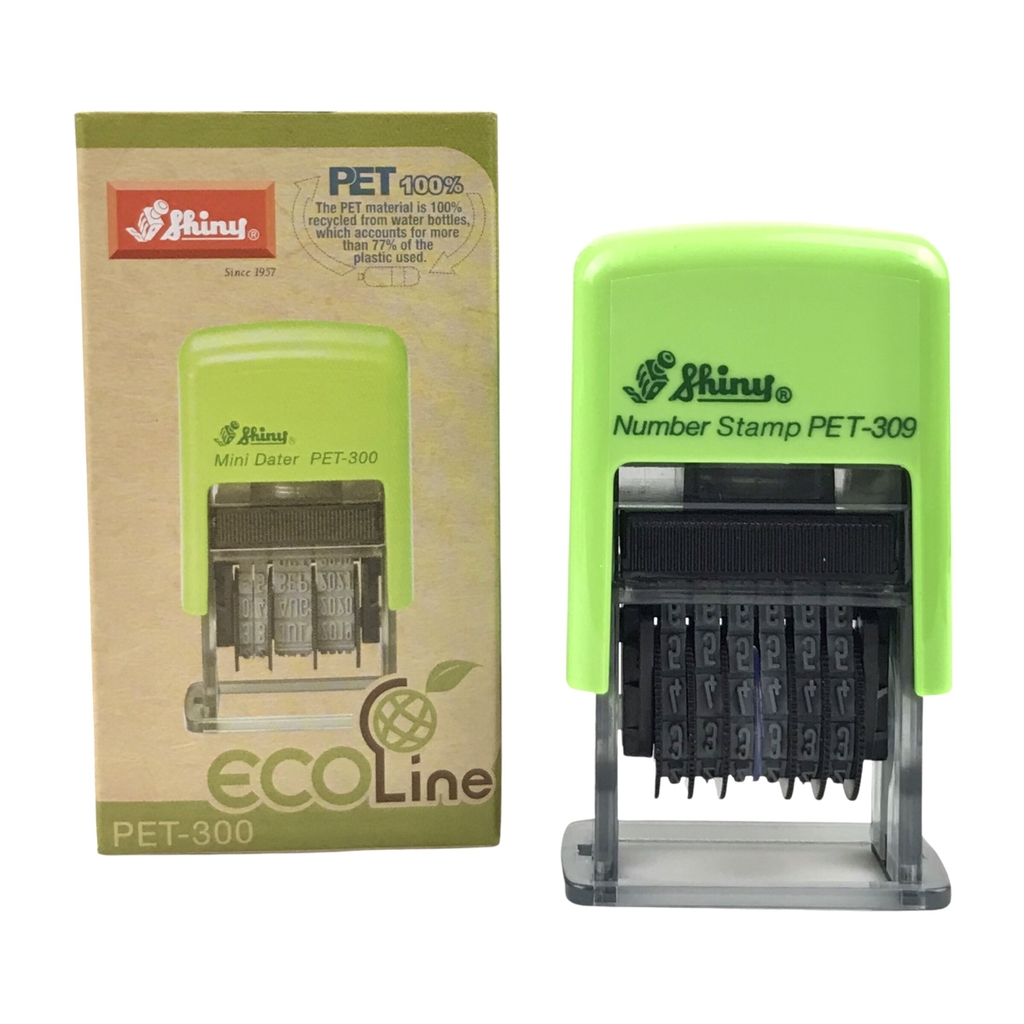 Dấu số xoay tự động - Thẻ mực Shiny PET309 6 số 3mm (12)