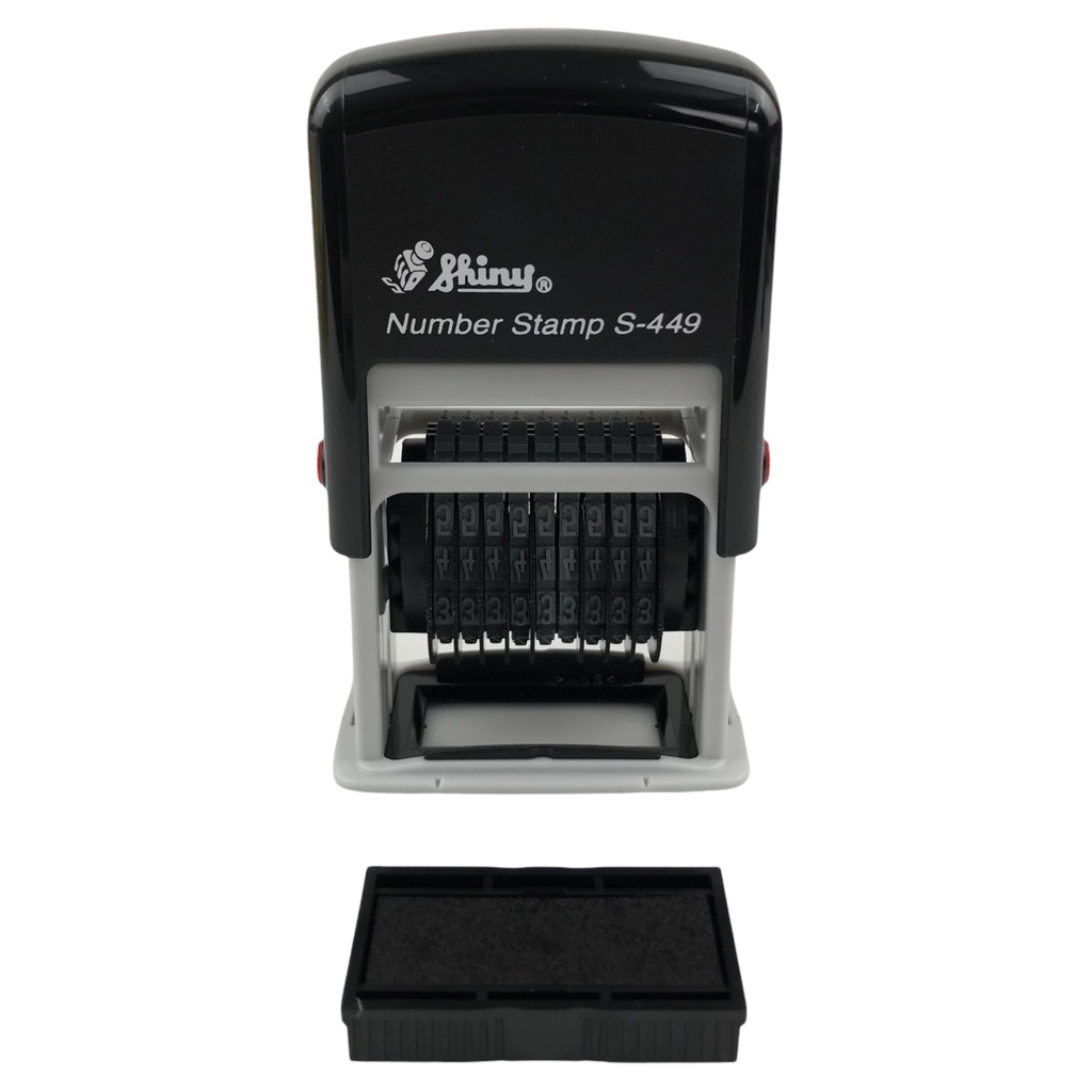 Dấu số xoay tự động - Thẻ mực Shiny S449 9 số 4mm
