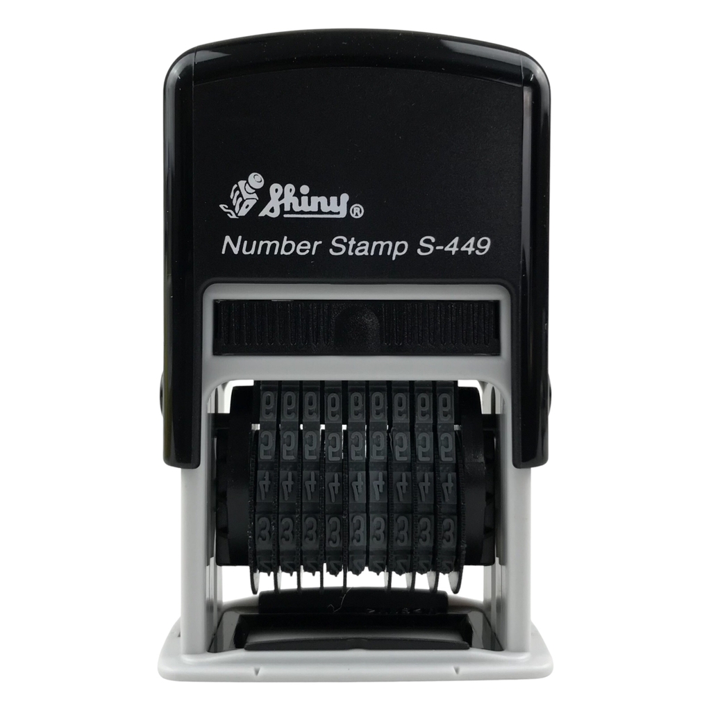 Dấu số xoay tự động - Thẻ mực Shiny S449 9 số 4mm