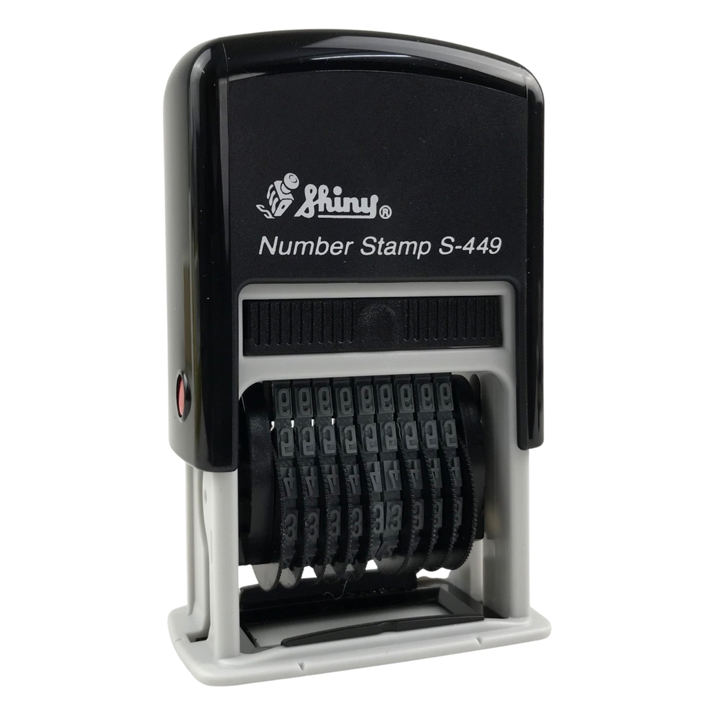 Dấu số xoay tự động - Thẻ mực Shiny S449 9 số 4mm