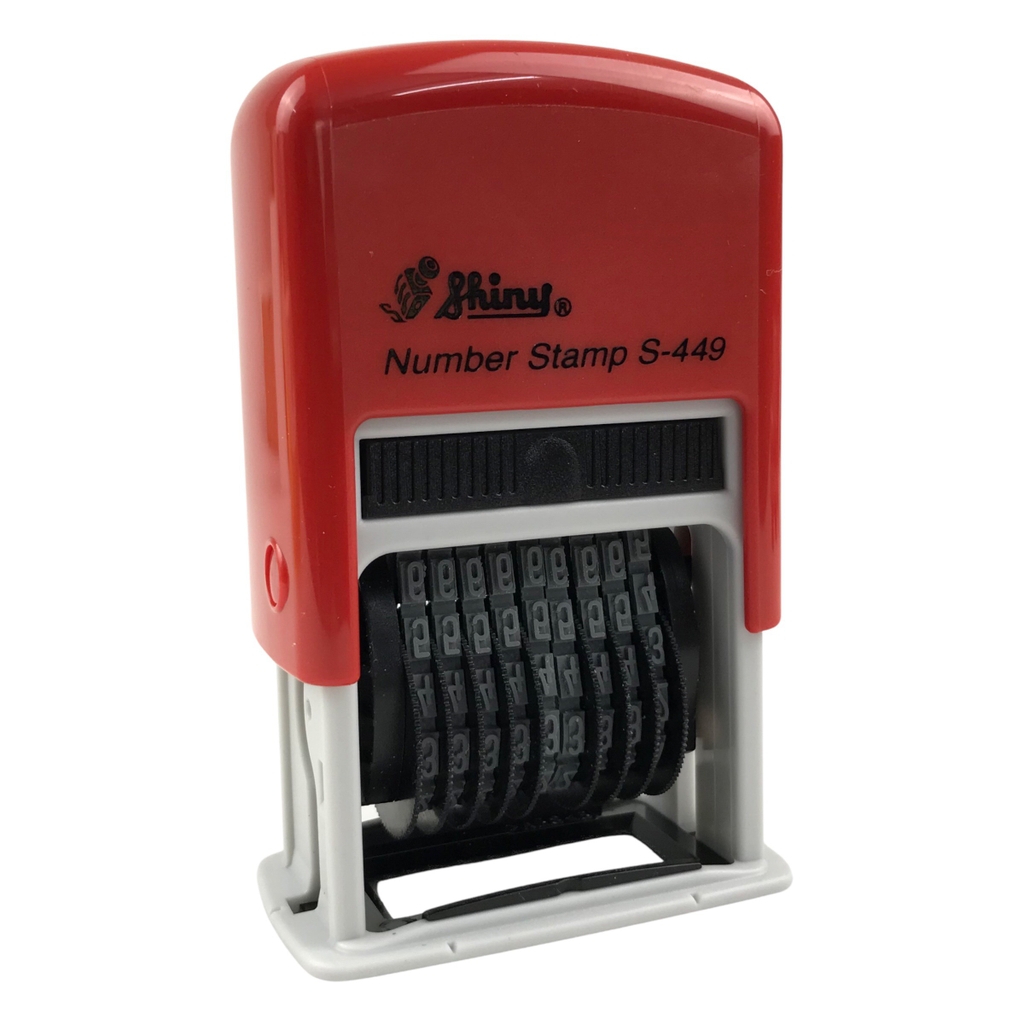 Dấu số xoay tự động - Thẻ mực Shiny S449 9 số 4mm