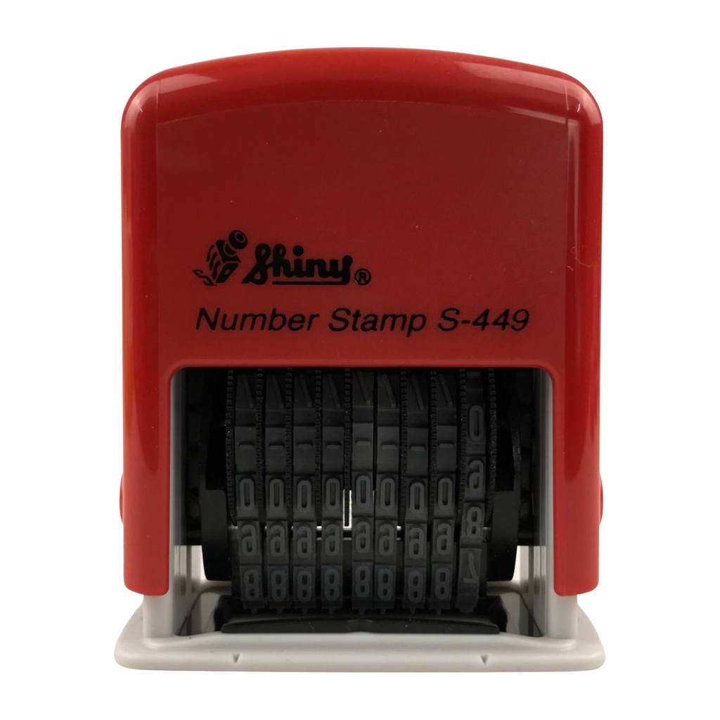 Dấu số xoay tự động - Thẻ mực Shiny S449 9 số 4mm