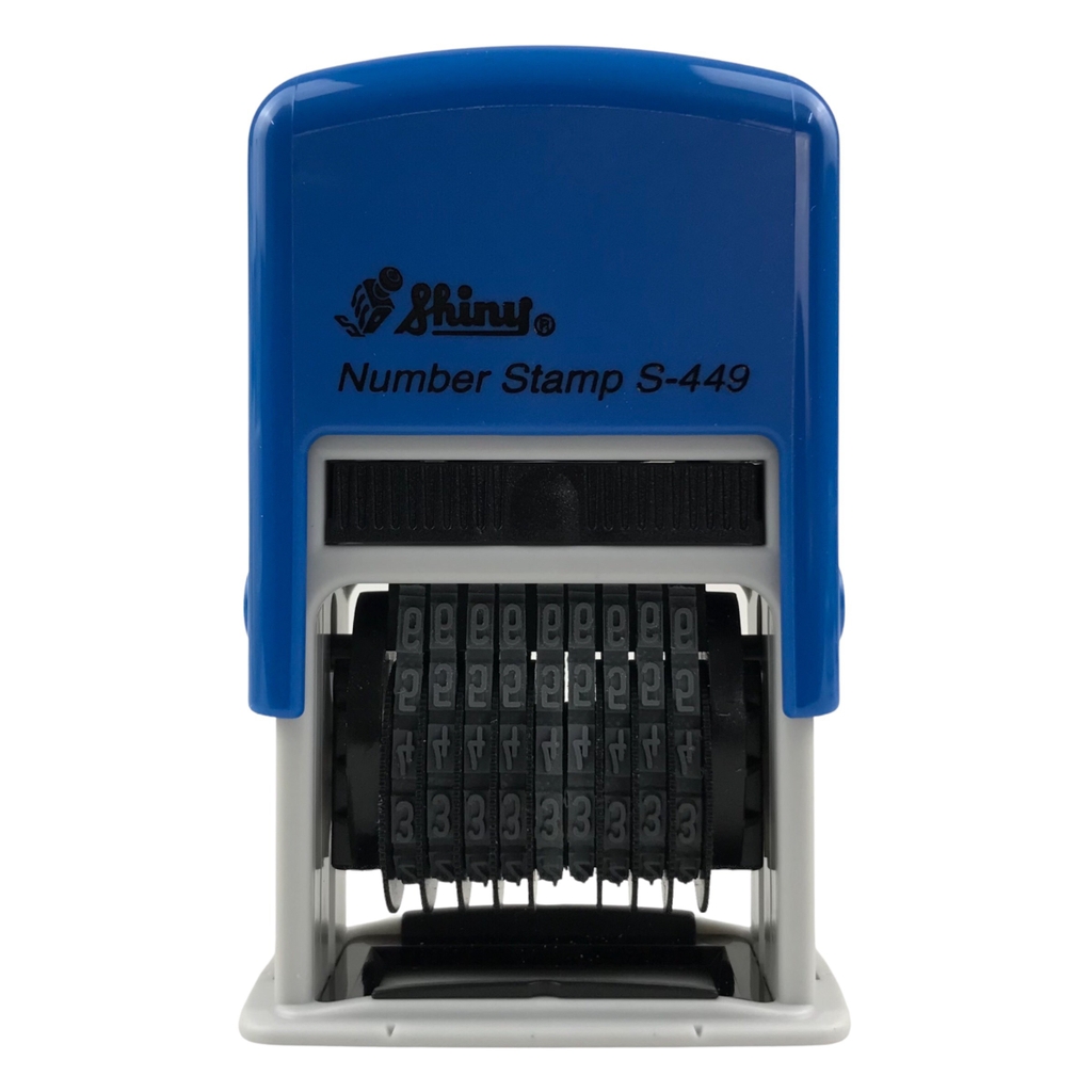 Dấu số xoay tự động - Thẻ mực Shiny S449 9 số 4mm