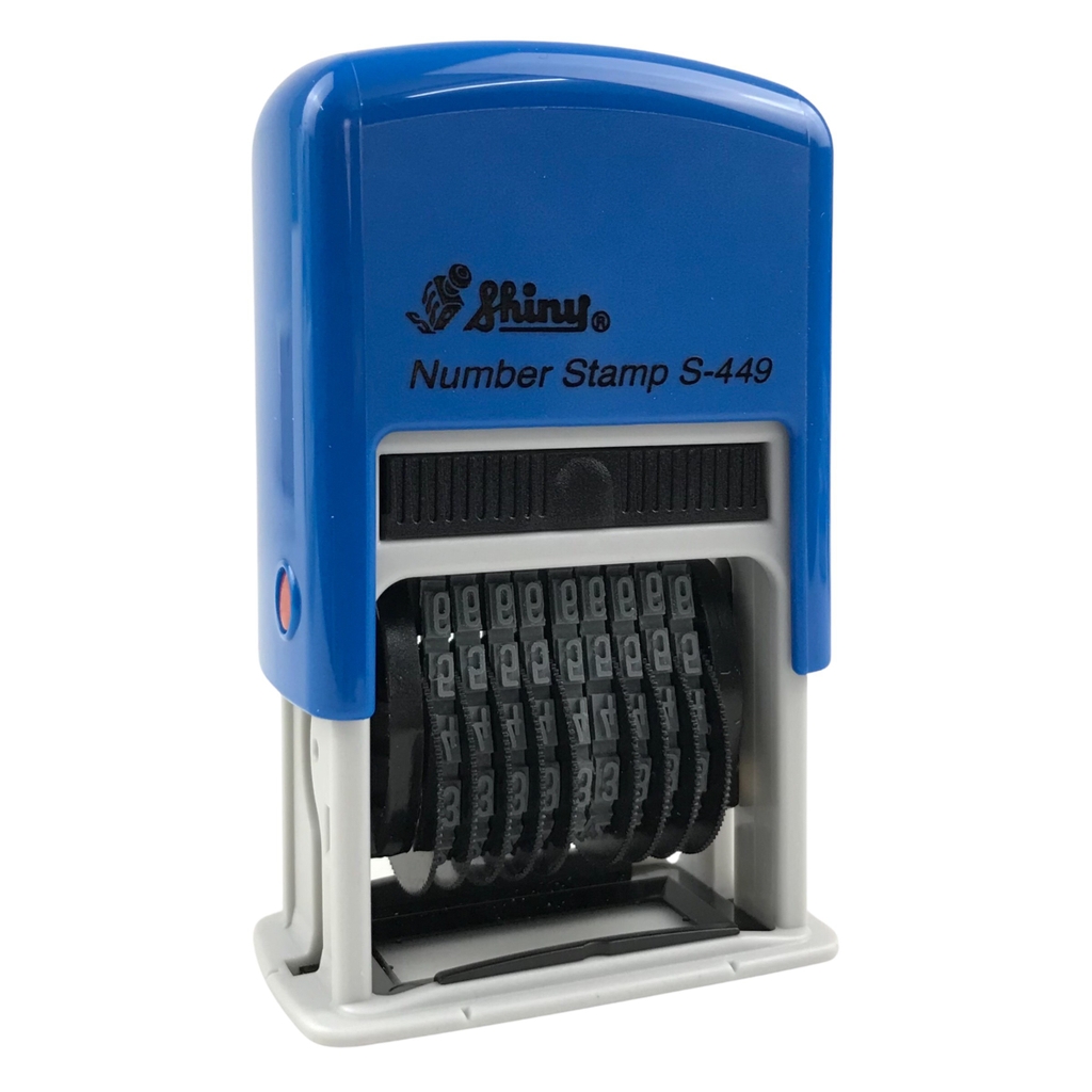 Dấu số xoay tự động - Thẻ mực Shiny S449 9 số 4mm