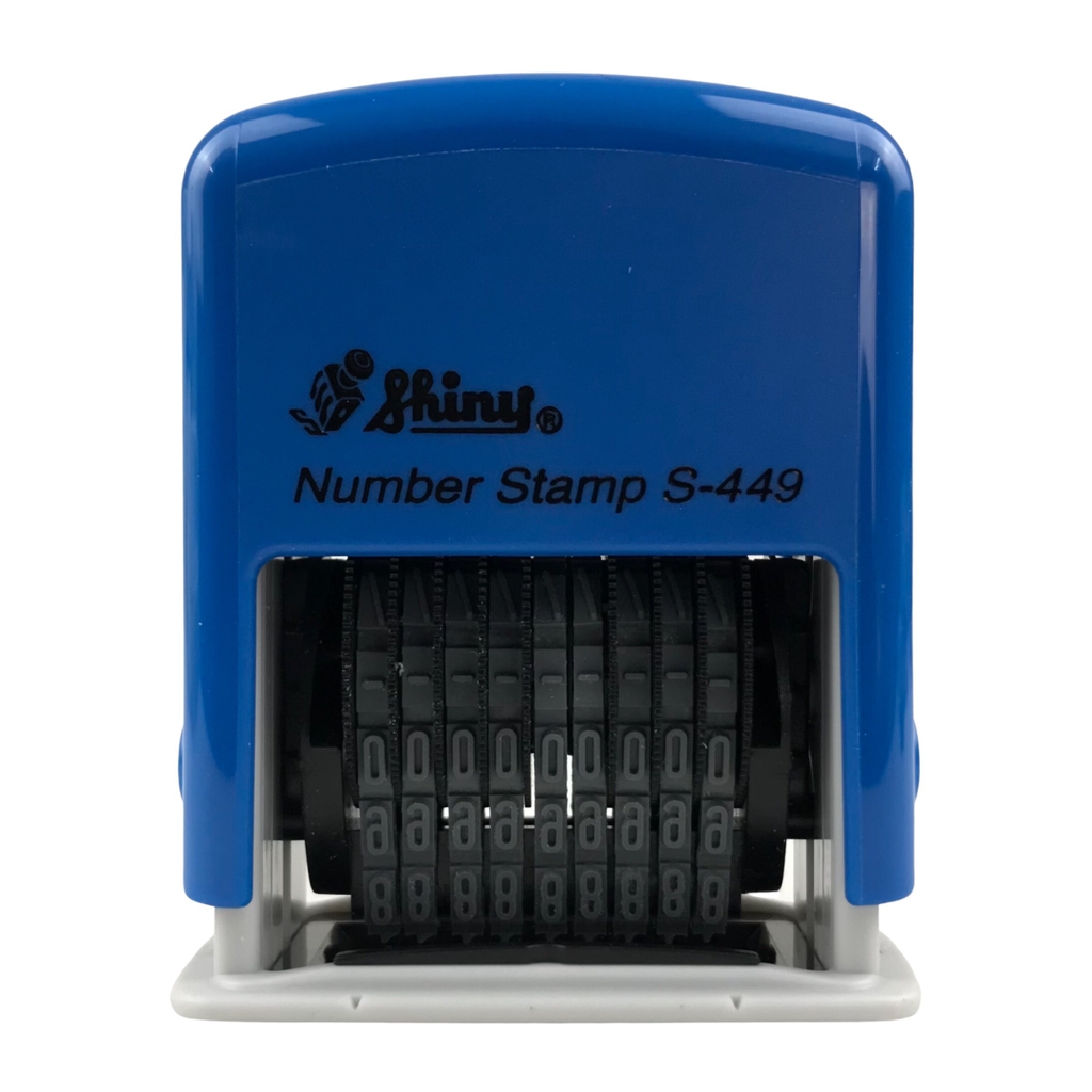 Dấu số xoay tự động - Thẻ mực Shiny S449 9 số 4mm