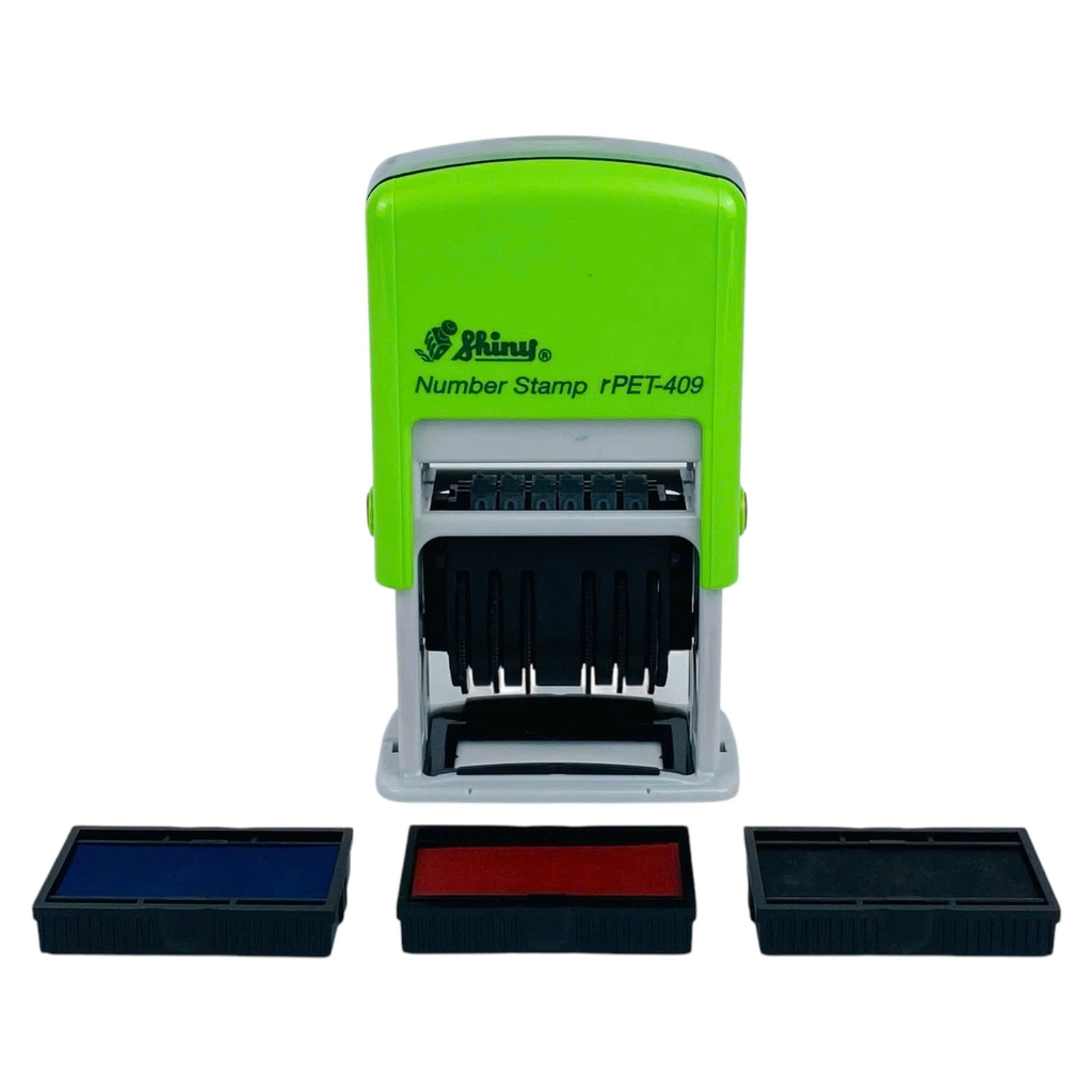 Dấu số xoay tự động - Thẻ mực Shiny PET409 6 số 4mm