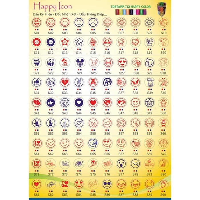 Dấu TD T12 Φ10mm không mực