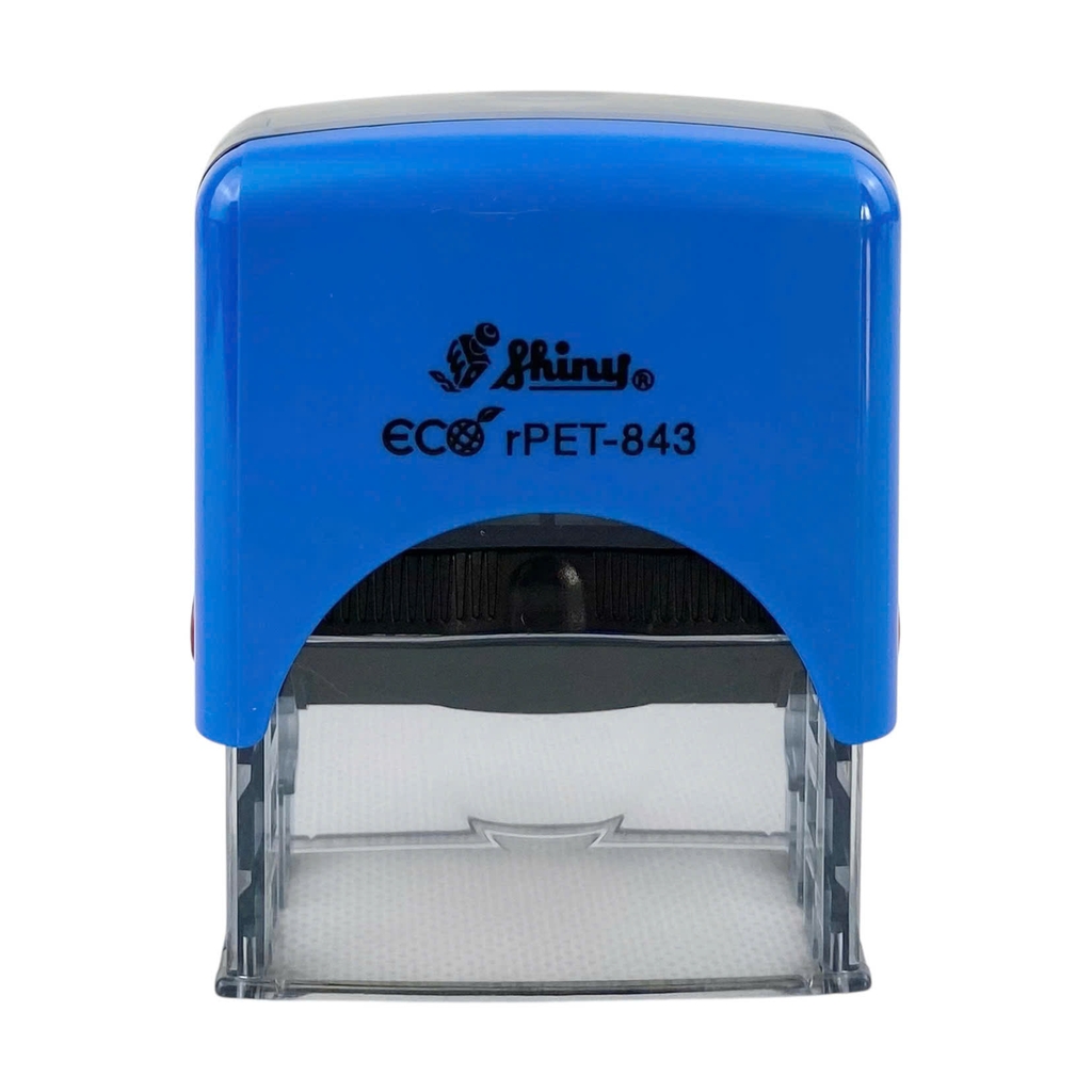 Dấu - Thẻ mực Shiny S843 47x18mm trắng