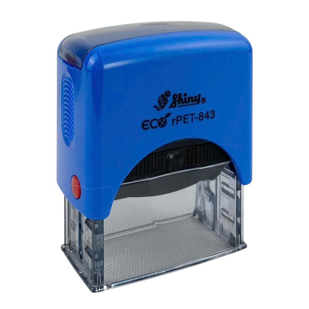 Dấu - Thẻ mực Shiny S843 47x18mm trắng