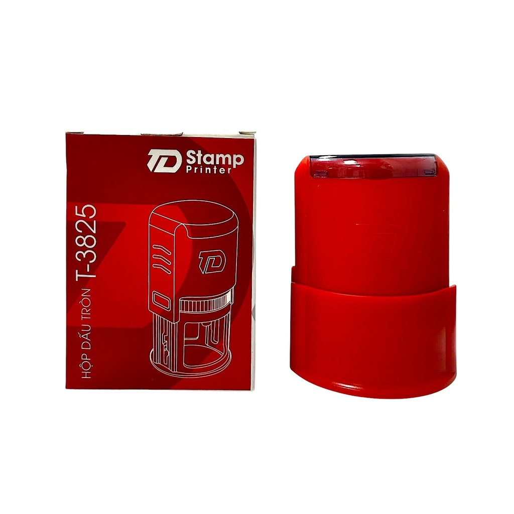 Dấu - Thẻ mực TD T3825 Φ38mm vỏ xám đục (100)
