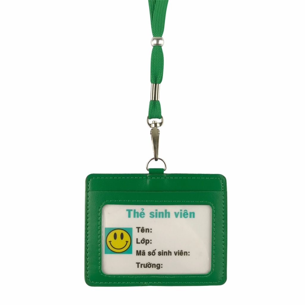 Dây đeo thẻ dù 1cm đầu móc xoay [50] (100)