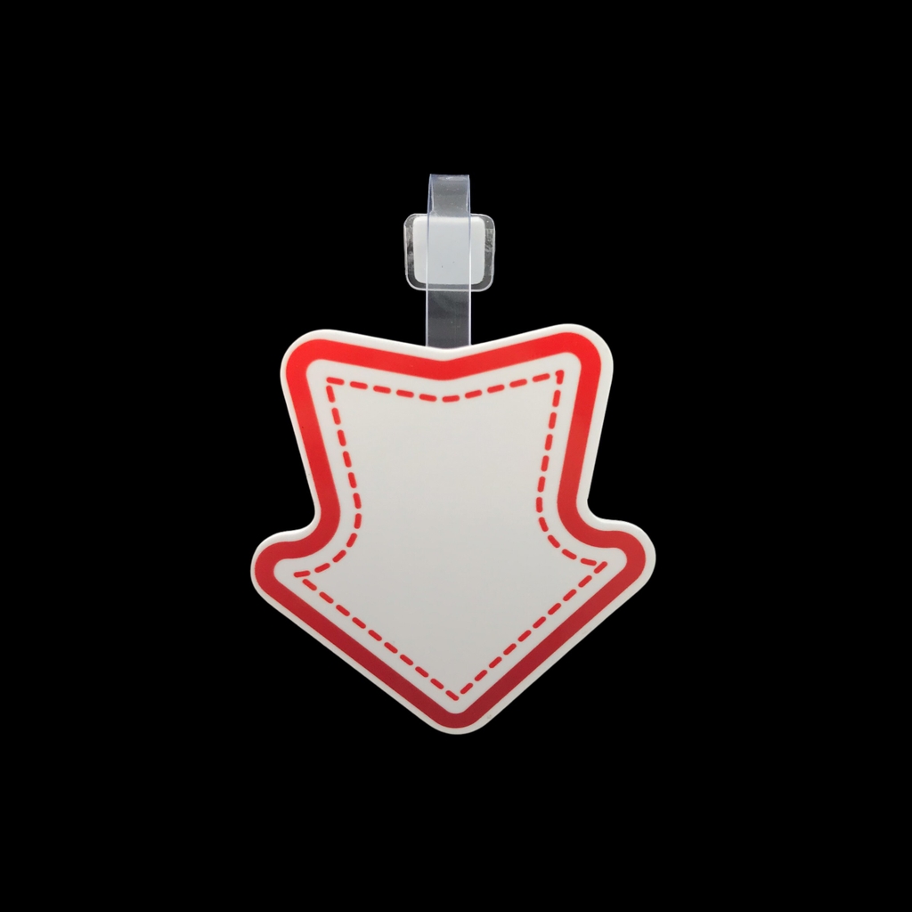 Wobbler nhựa WB-N01 / WB-N02 / WB-N03 / WB-N04 / WB-N05 / WB-N06 / WB-N07 / WB-N08 8cm dán formex 2mm (2,10)