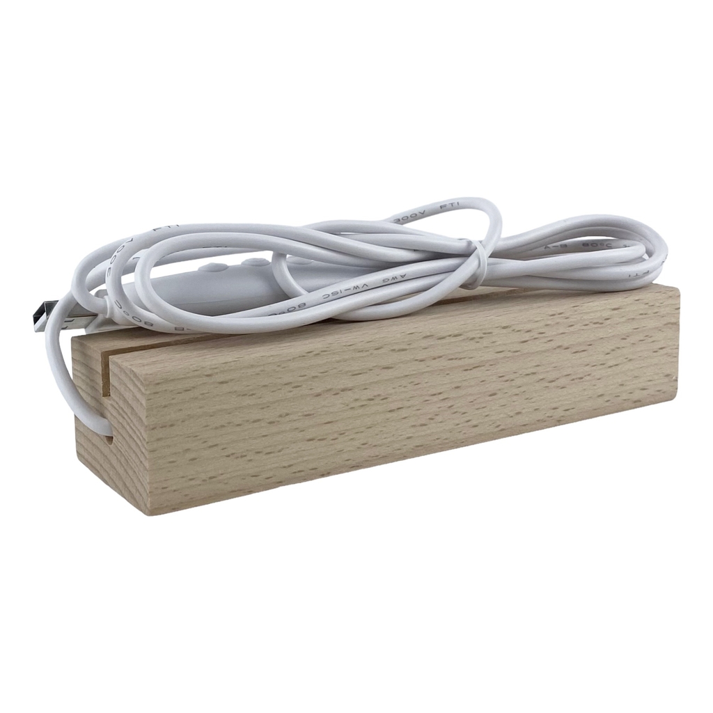 Đế gỗ có đèn led DG204 145x45x30mm 7 màu