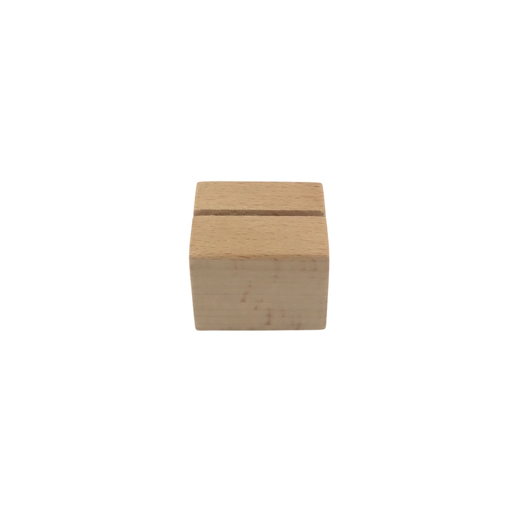 Đế gỗ Enter FG-09 40x30x25mm, Đế gỗ giữ Namecard, Giá đỡ kẹp ảnh mini, Kệ cài bàn đặt tiệc, Chân menu gỗ (20)