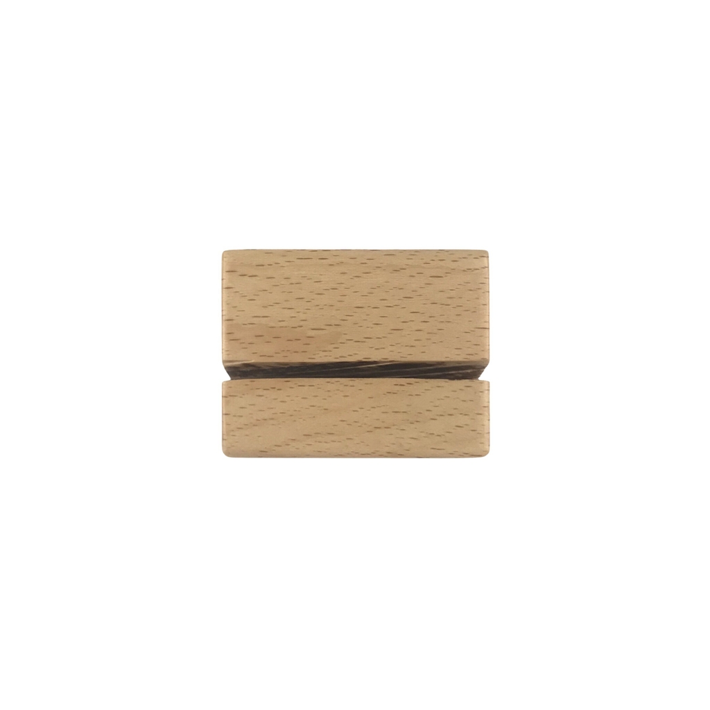 Đế gỗ Enter FG-10 50x40x25mm, Đế gỗ giữ Namecard, Giá đỡ kẹp ảnh mini, Kệ cài bàn đặt tiệc, Chân menu gỗ (20)