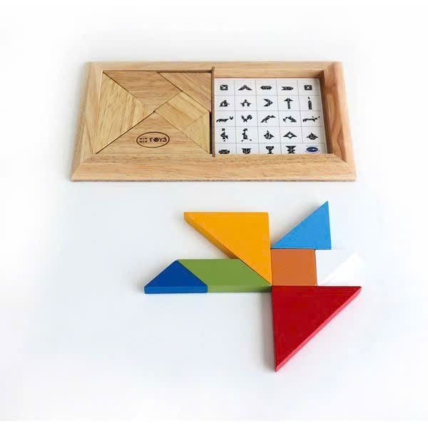 Đồ chơi bằng gỗ DT Win Win Toys 61172 - Tangram đôi