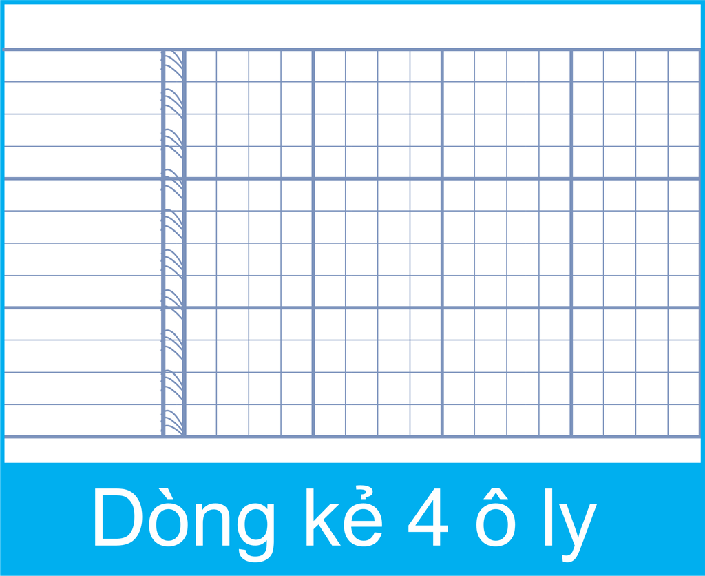 Tập Deli NA96-LID 96 trang 80gsm 4 ô ly, Vở học sinh, Tập học sinh (5/100)