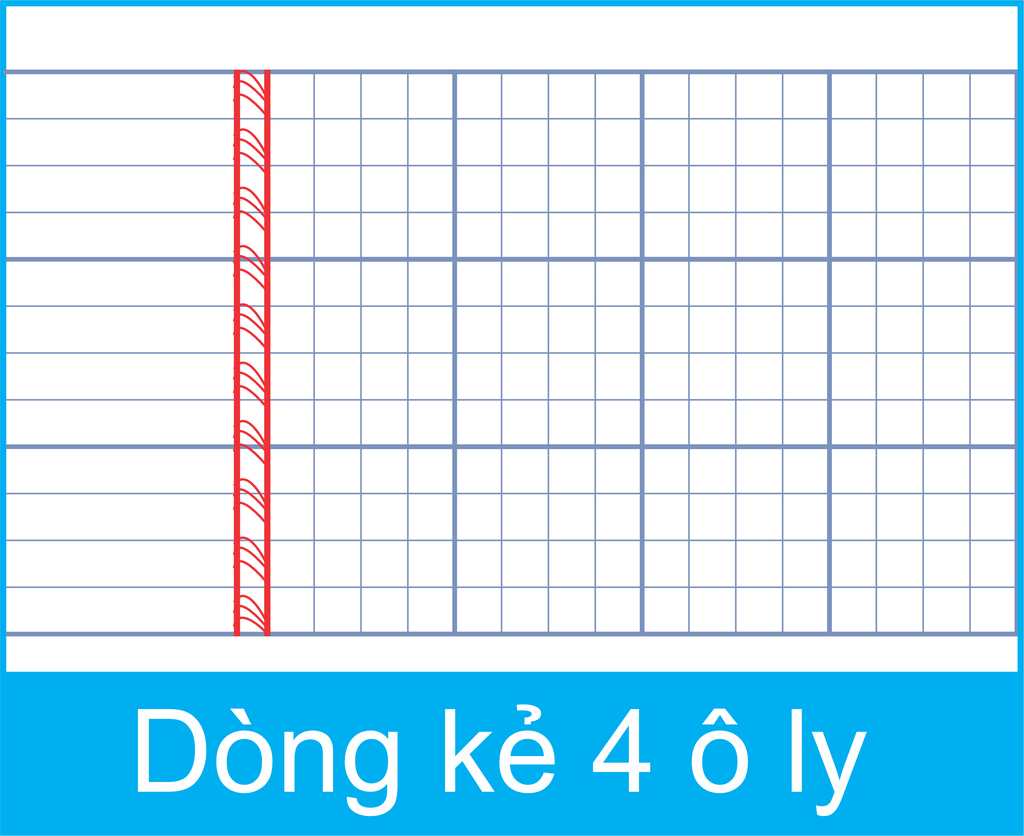Tập TT Baby Love 96 trang 100gsm 4 ô ly (10/120)